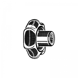 Din 6336 K Star Grip, Type K, Knob Bolt